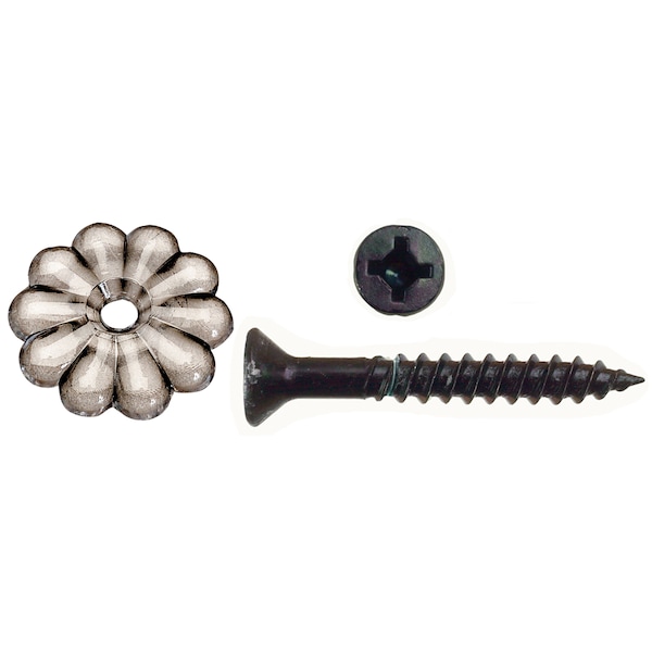 Ap Products AP Products 012-RTCR100 Rosette and Screw, Pack of 100 - Clear 012-RTCR100 - main